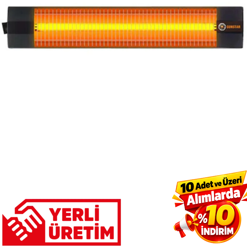Sunstar 2500W Infrared Elektrikli Soba – Termostatlı Ekonomik İç Mekan Isıtıcı