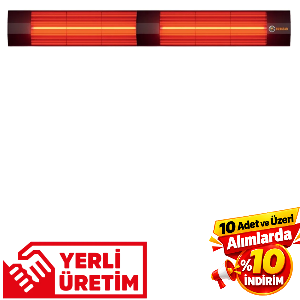 Sunstar 4000W Infrared Isıtıcı – Dış Mekan Halojen Soba