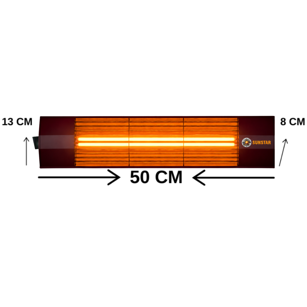 Sunstar Halojen Elektrikli Soba İnfrared Isıtıcı 1800W Termostatlı